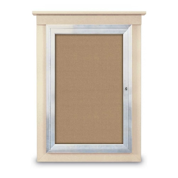 Single Door Enclosed Letterboard, 60"x42